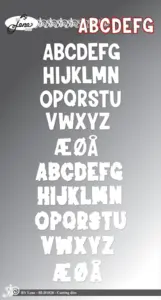 BY Lene Dies "Alphabet w/Shadow" BLD1828