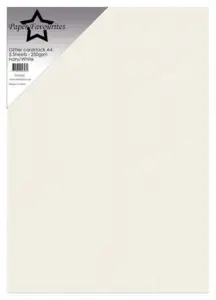 Paper Favourites Glitter Cardstock "Ivory/White" PFSS202