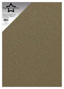 Paper Favourites Glitter Cardstock "Pale Gold" PFSS212