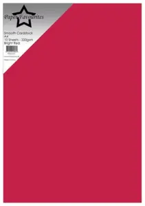Paper Favourites Smooth Cardstock "Bright Red" PFSS705