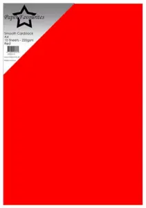 Paper Favourites Smooth Cardstock "Red / Orange Red PFSS717
