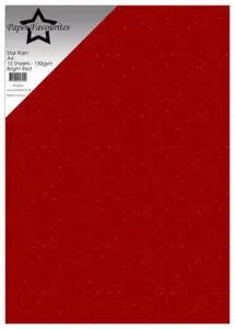 Paper Favourites Star Rain "Bright Red" PFSS601