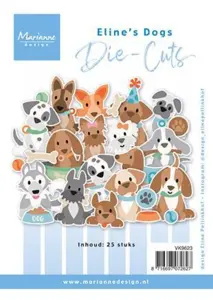 Marianne Design Die-Cuts "Eline's Dogs" VK9623