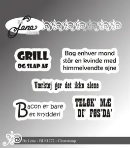 BY Lene Clearstamp "Danske tekster" BLS1272