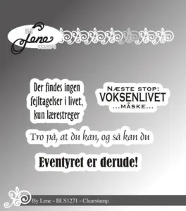 BY Lene Clearstamp "Danske tekster" BLS1271