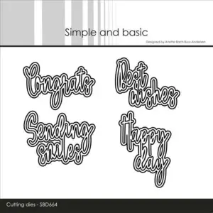 Simple and Basic dies "English texts" SBD664