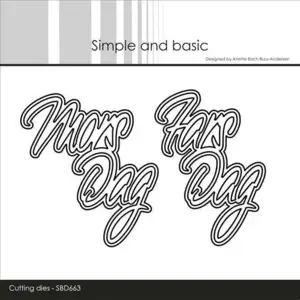 Simple and Basic dies "Mors Dag / Fars Dag" SBD663