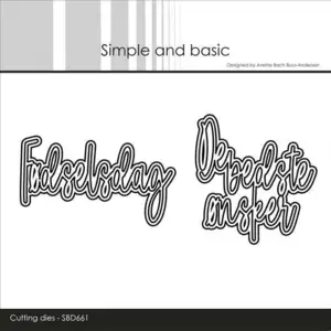 Simple and Basic dies "Fødselsdag / De bedste ønsker"
