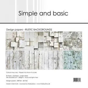 Simple and Basic Design Papers "RUSTIC BACKGROUNDS" SBP765