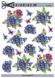 3D ark Quickies 2 flotte lilla blomster