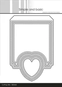 Simple and Basic dies "A6 Heart Card front" SBD666