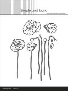 Simple and Basic dies "Poppies" SBD670
