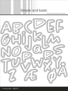 Simple and Basic dies "Alphabet - Large" SBD673