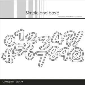 Simple and Basic dies "Numbers - Large" SBD674
