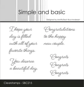 Simple and basic Clearstamp "English texts" SBC215