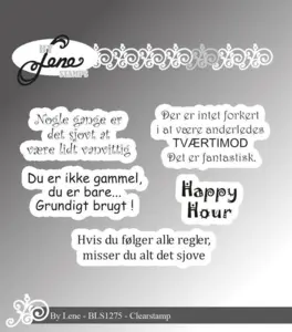 BY Lene Clearstamp "Danske tekster" BLS1275