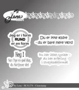BY Lene Clearstamp "Danske tekster" BLS1274