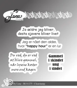 BY Lene Clearstamp "Danske tekster" BLS1273