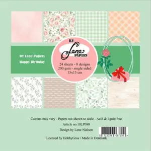 BY Lene Paperpad "Happy Birthday" BLP080