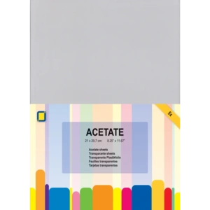 Acetate Gennemsigtige plastikplader A4, 5ark, 0,25mm
