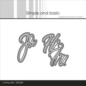 Simple and Basic dies "Ja & Hr og Fru" SBD684