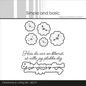 Simple and basic Clearstamp & dies "Danske tekster" SBC217