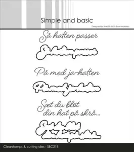 Simple and basic Clearstamp & dies "Danske tekster" SBC218