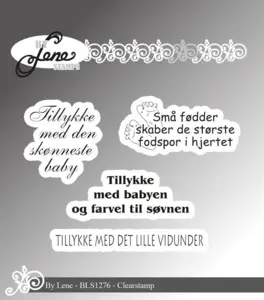 BY Lene Clearstamp "Danske tekster" BLS1276