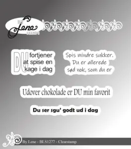 BY Lene Clearstamp "Danske tekster" BLS1277
