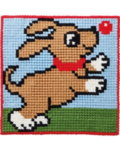 Børnestramaj Hund m. bold, 25x25cm