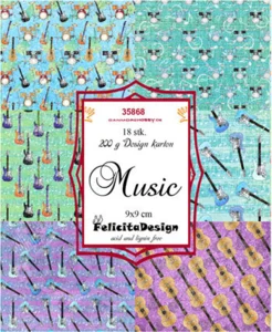 Felicita Design Toppers 9x9cm 18stk 200g Music