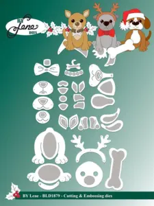 BY Lene Dies "Christmas doggies" BLD1879