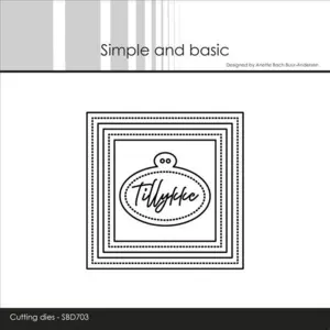 Simple and Basic dies "3 x 3 inch basics - Pierced" SBD703