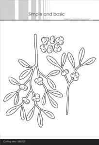 Simple and Basic dies "Beautiful Mistletoe MEGA" SBD707