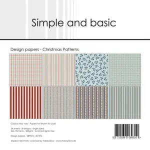 Simple and Basic Design Papers "Christmas Patterns" SBP574