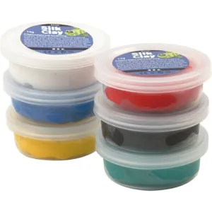 Silk Clay standardfarver 6 x 14g