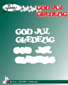 BY Lene Dies "God Jul / Glædelig Jul" BLD1890