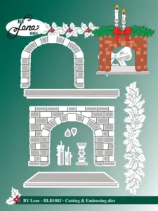 BY Lene Dies "Christmas Fireplace" BLD1883