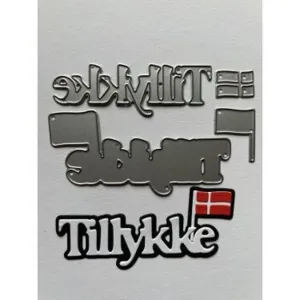 Dies AJ-Design Tillykke m/ flag
