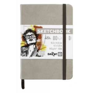 SKETCHBOOK A6 80sider 140g taupe / grå