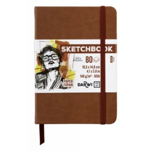 SKETCHBOOK A6 80sider 140g TERRACOTTA