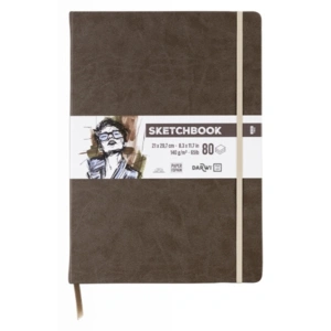 SKETCHBOOK A4 80SH 140G BROWN / brun