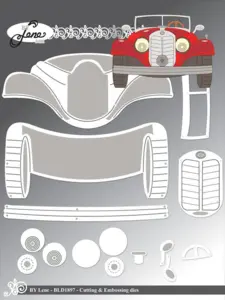 BY Lene Dies "Vintage Car" BLD1897