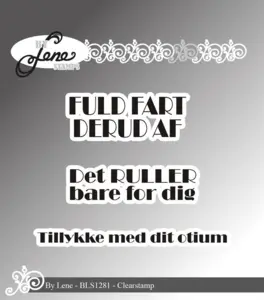 BY Lene Clearstamp "Danske tekster" BLS1281