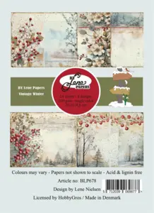 BY Lene Paperpad "Vintage Winter" BLP678