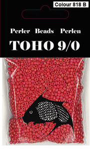 TOHO-perler rød 818B