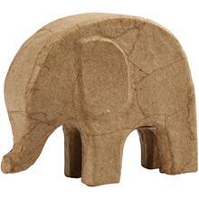 Pap elefant H 14cm, L 17cm 1stk.