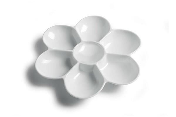 Plastpalette blomst 7 rum, ø 18cm