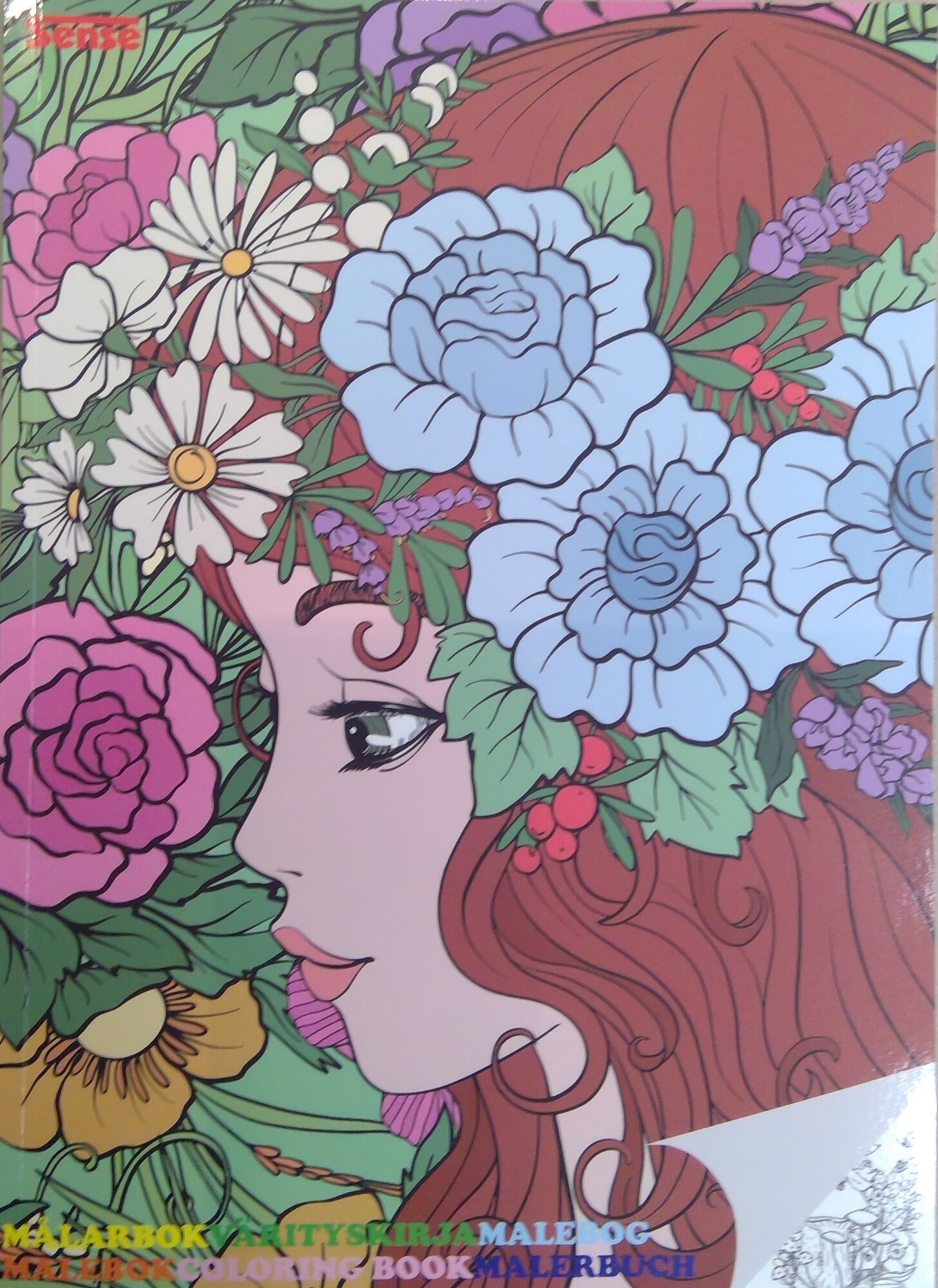 Malebog A4, Harmoni, blomster, 36sider