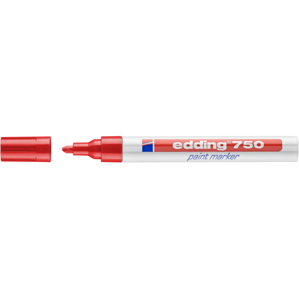 EDDING 750 Paint marker rød 2-4mm